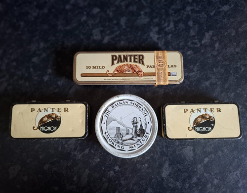 Vintage smoking tin - vintage, box
