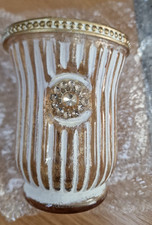 Gold glass cream vintage goth