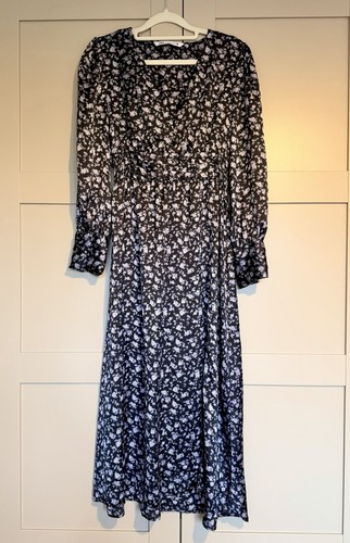 Zara black floral satin - zara,