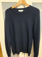 Nigel Hall Men's Navy Blue Jumper Medium
