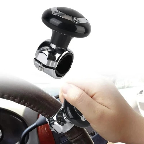 Black steering wheel spinner - black,