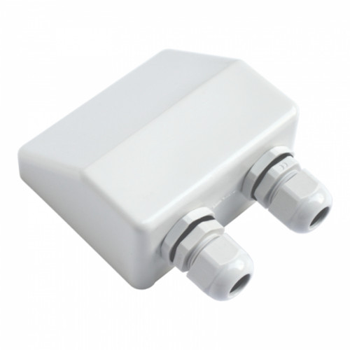 Waterproof double cable entry