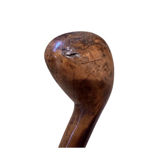 Antique wooden cane crook - cane,