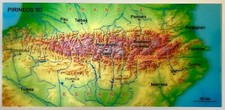 Stunning 3D Map Postcard of