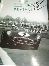 SIGNED PROGRAMME GOODWOOD REVIVAL TIFF NEEDELL 1998 ASTON MARTIN DBR1