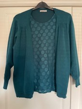 Green ladies twin set by