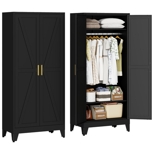 Metal armoire wardrobe - armoire,