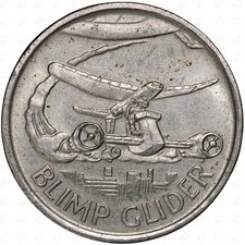 ND (1990) Mirage Teenage Mutant Ninja Turtles Advertising Token (Blimp Glider)