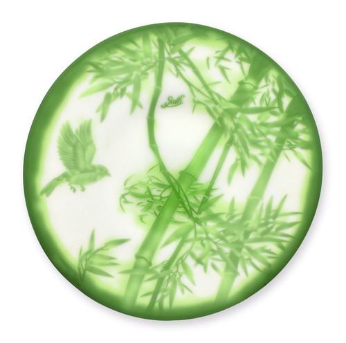 Glass bowl galle style - glass,
