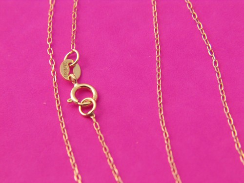 Solid 10k gold chain necklace - 10k,