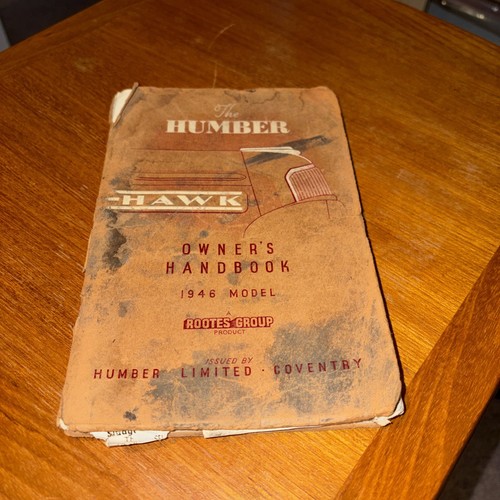 Humber hawk 1946 model - humber, i