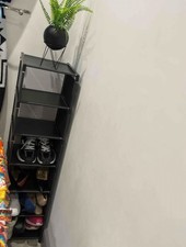 8-Tier Vertical Tall Narrow Shoe Rack Space Saving rack in excellent condition 