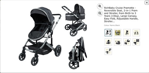 Richbaby cruise pramette - richbaby,