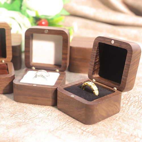 Ring case wooden - case,