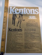 Vintage Kentons Furniture Catalogue 1960s/70s Schreiber Tivoli Sofa Bedroom Etc