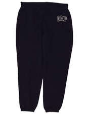 GAP Womens Graphic Tracksuit Trousers Joggers UK 14 Medium Navy Blue DT06