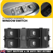 For VW Polo VI Mk6 2017-2024 All Models Front Driver Side Electric Window Switch