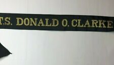 Royal Navy TS Donald O Clarke Sea Cadet Corps Cap Tally cut down 58 cm 