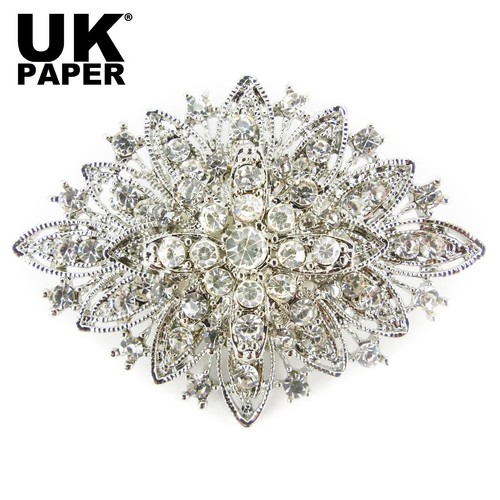 Large silver gold diamante - or,