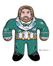 A3 WWF Tonka’s  Wrestling Buddies Million Dollar Man Ted DiBiase Design Print