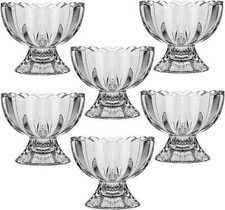 6 x Glass Prawn Cocktail Bowls