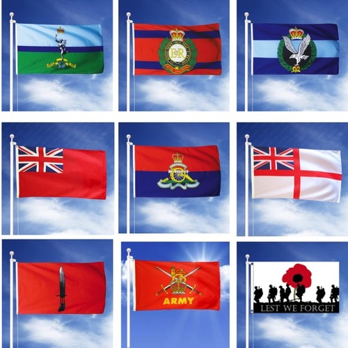 Military hand flag - 6",