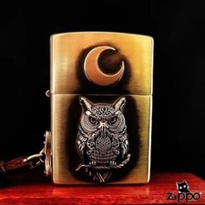 New Zippo oil Lighter owl with