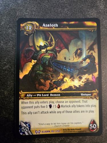 Wow tcg azaloth holofoil epic - ,