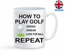 How To Play Golf Funny Novelty