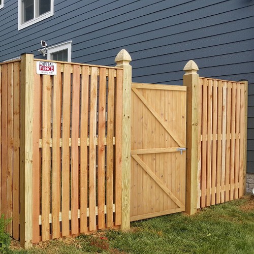Garden wooden gate outdoor - wooden,