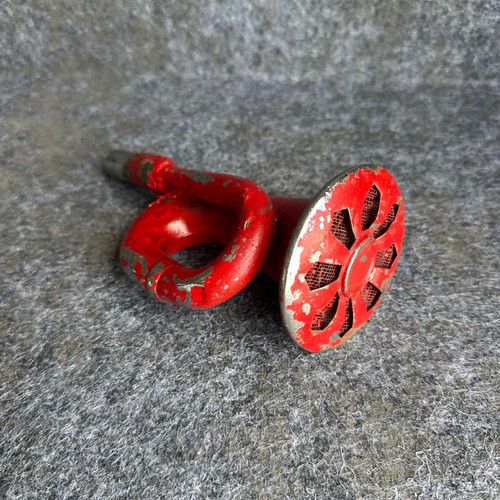 Vintage red metal bulb horn - vintage,