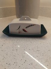 Denby 'Greenwheat' Butter Dish