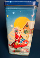  Vintage Rare Fullers Toffee Tin Christmas Themed 16x8cm Father Christmas 