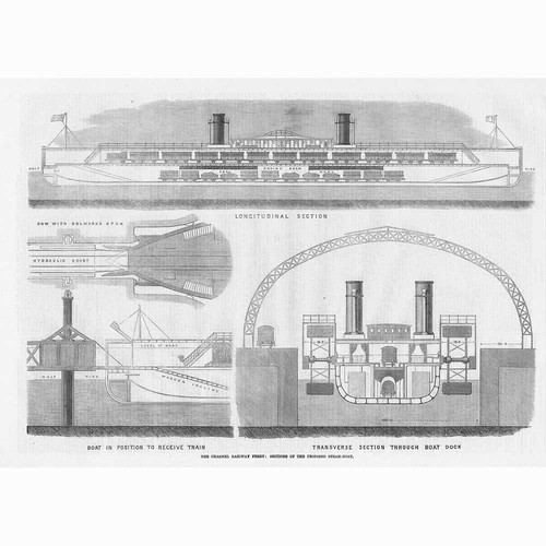 Channel railway ferry steam - channel,