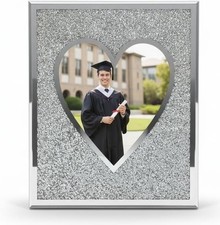 Silver Sparkle Heart Shaped