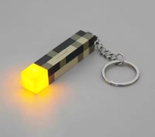 Minecraft Torch Keychain Glow