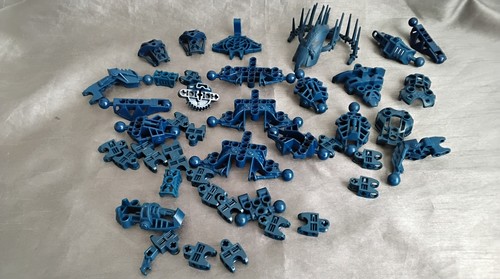 Lego bionicle dark blue pieces - lego,