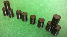 10 x Oil Drums OO Gauge Models