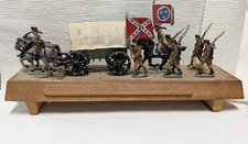 AMERICAN CIVIL WAR DIORAMA. C.S.A. WAGON WITH ESCORT. metal figures