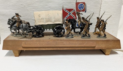 American civil war diorama - american,