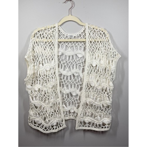 Cato white open knit - cato, crochet