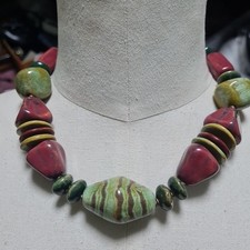 Chunky heavy ceramic bead