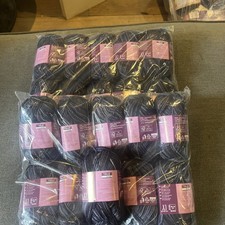 True style navy blue mix 4ply