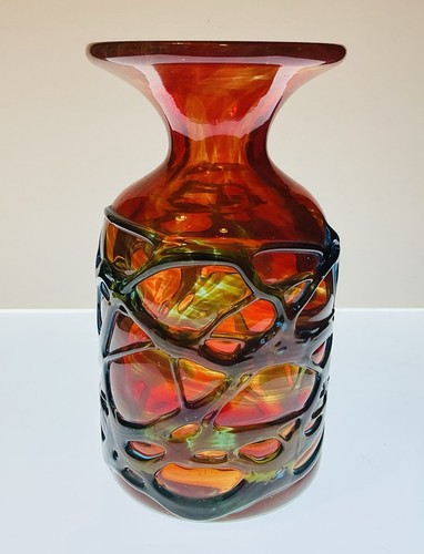 Vintage mdina webbed glass - mdina,