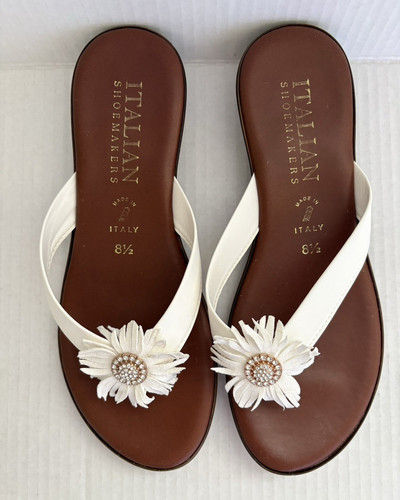 Italian shoemakers brown white - italian, brown/white