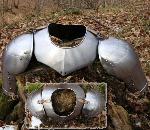 Gorget and pauldrons - gorget, medieval