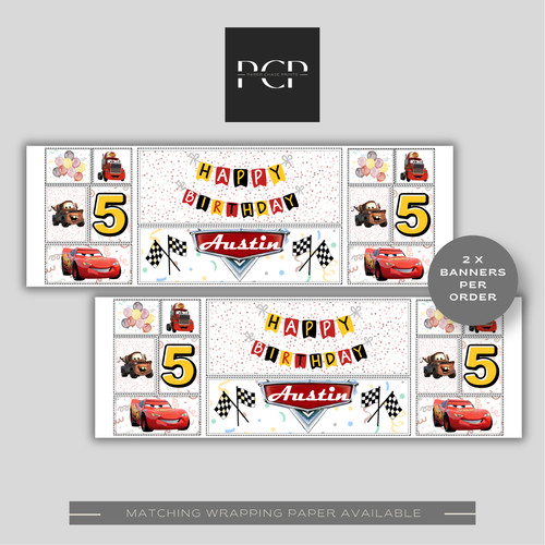 Personalised cars birthday - personalised,