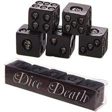 Black Skull Dice Set Of 5