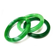 Jade Bracelet For Women Green Round Bangle Jewellery Gift 60mm  