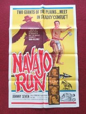 NAVAJO RUN FOLDED US ONE SHEET POSTER JOHNNY SEVEN WARREN KEMMERLING 1964